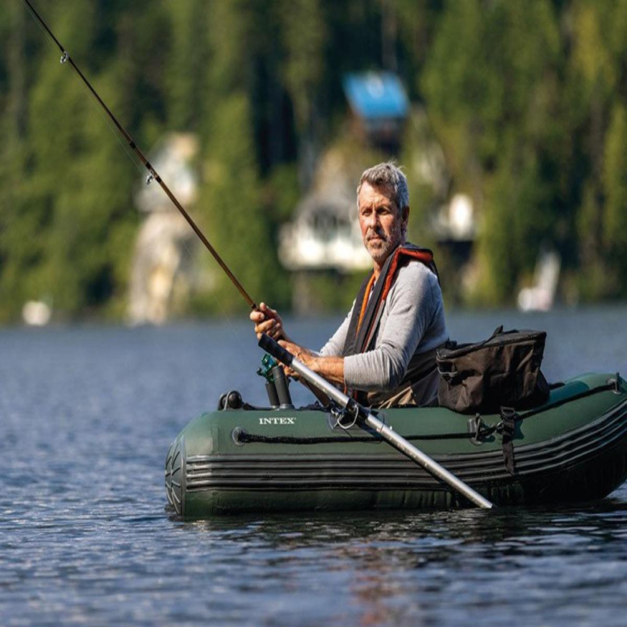 Voir la diapositive 6 : INTEX Float tube de pêche - Intex