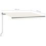 Voir la diapositive 6 : VIDAXL Auvent automatique avec capteur de vent et LED 400x350 cm Creme