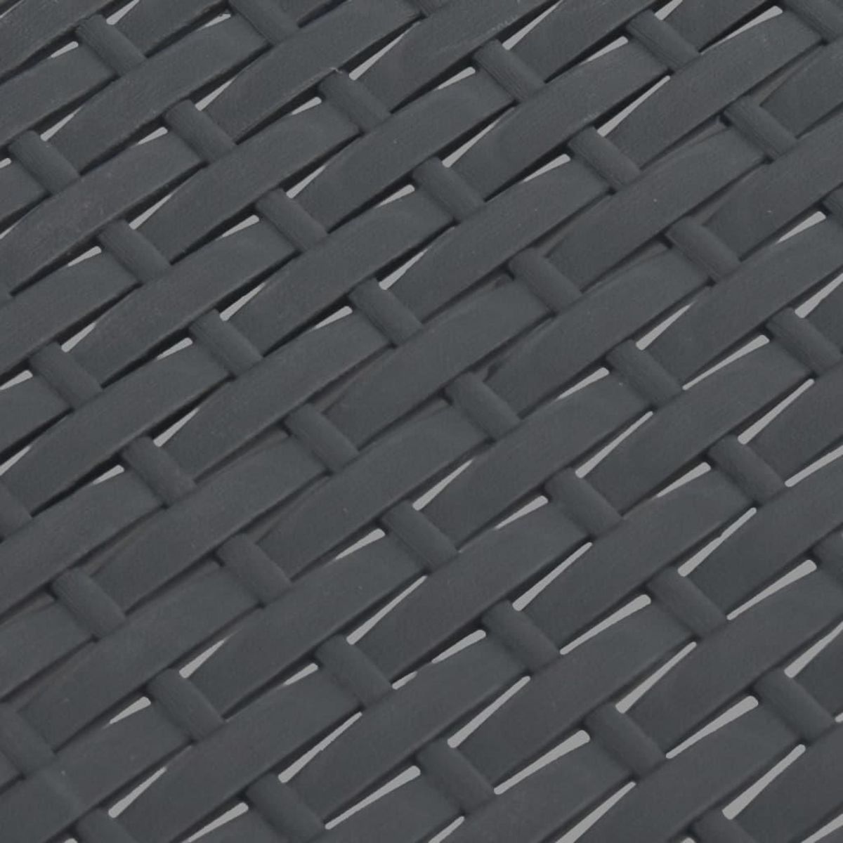 VIDAXL Table de jardin Anthracite 58x58x41 cm PP Rotin