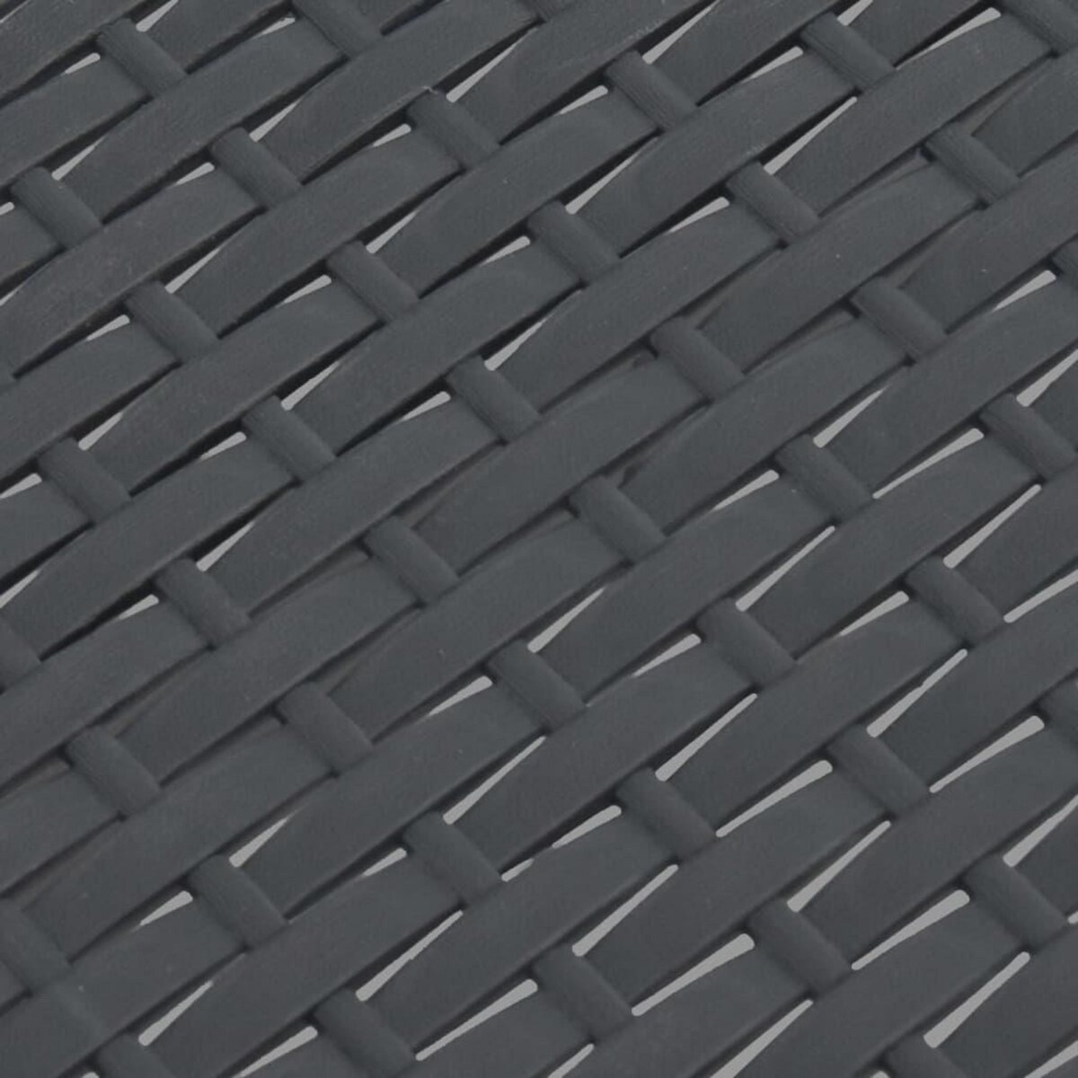 VIDAXL Table de jardin Anthracite 58x58x41 cm PP Rotin