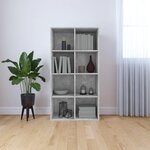 VIDAXL Bibliotheque/Buffet Gris beton 66x30x130 cm Bois d'ingenierie