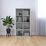Voir la diapositive 1 : VIDAXL Bibliotheque/Buffet Gris beton 66x30x130 cm Bois d'ingenierie