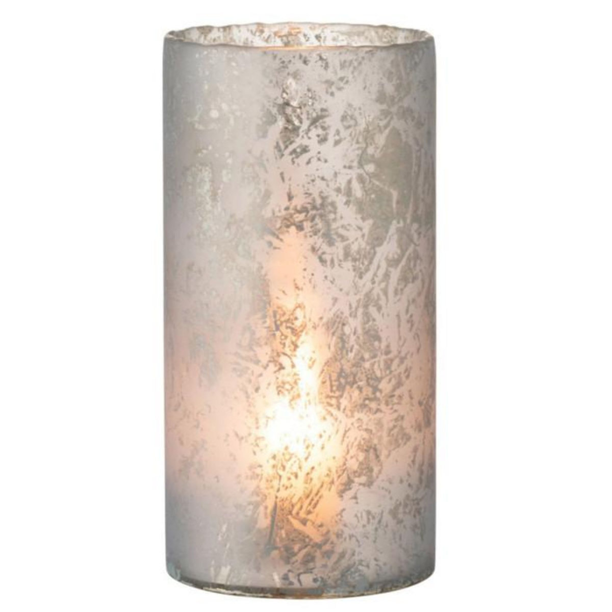 Paris Prix Photophore Design Rond Verre  Glace  36cm Bleu