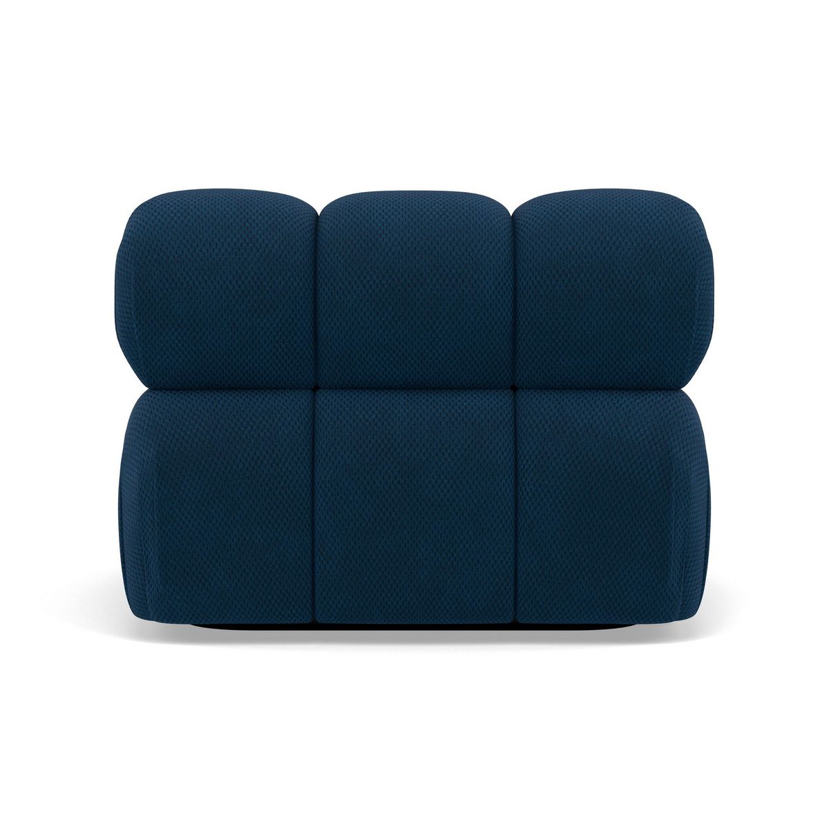 LISA DESIGN Ruby - module d'assise sans accoudoirs en velours texturé