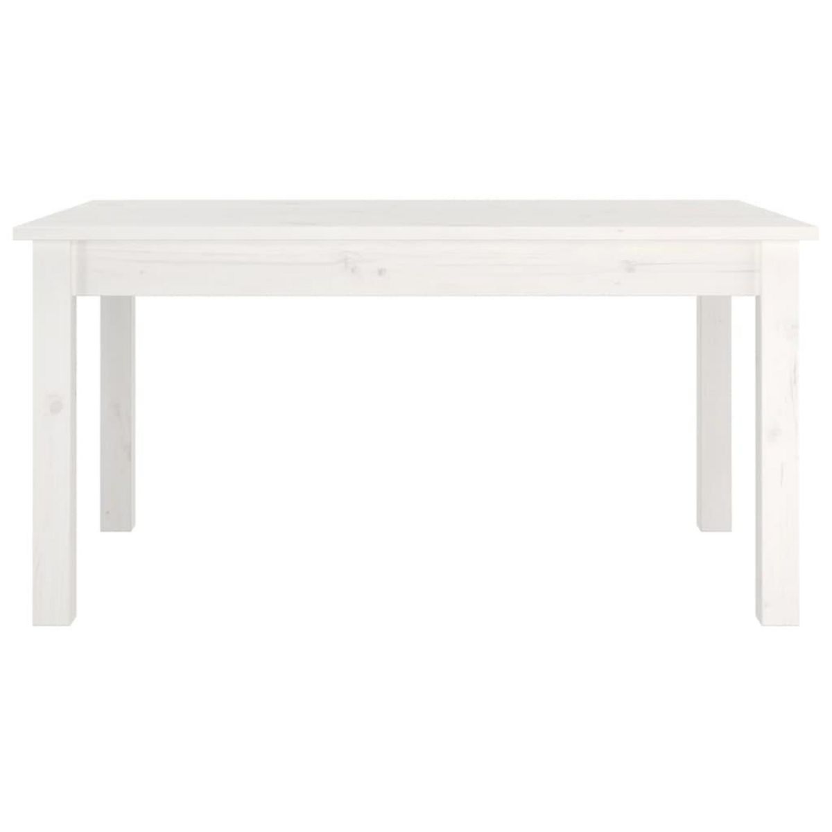 VIDAXL Table basse Blanc 80x50x40 cm Bois massif de pin