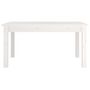 Voir la diapositive 3 : VIDAXL Table basse Blanc 80x50x40 cm Bois massif de pin