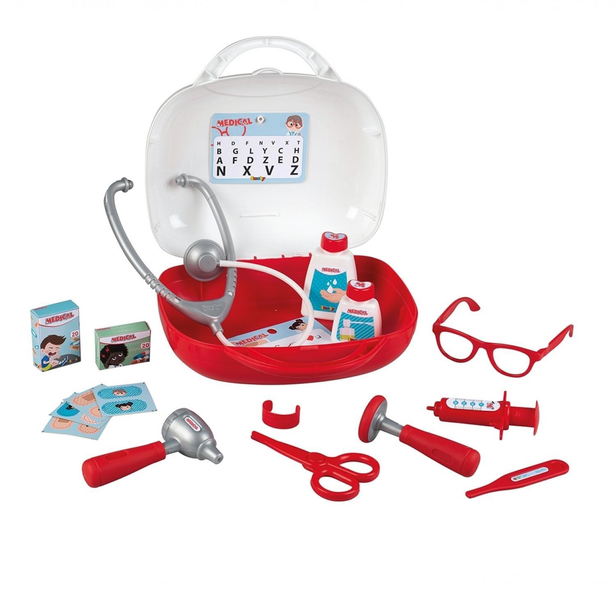 Voir la diapositive 1 : SMOBY Valise de docteur et ses accessoires