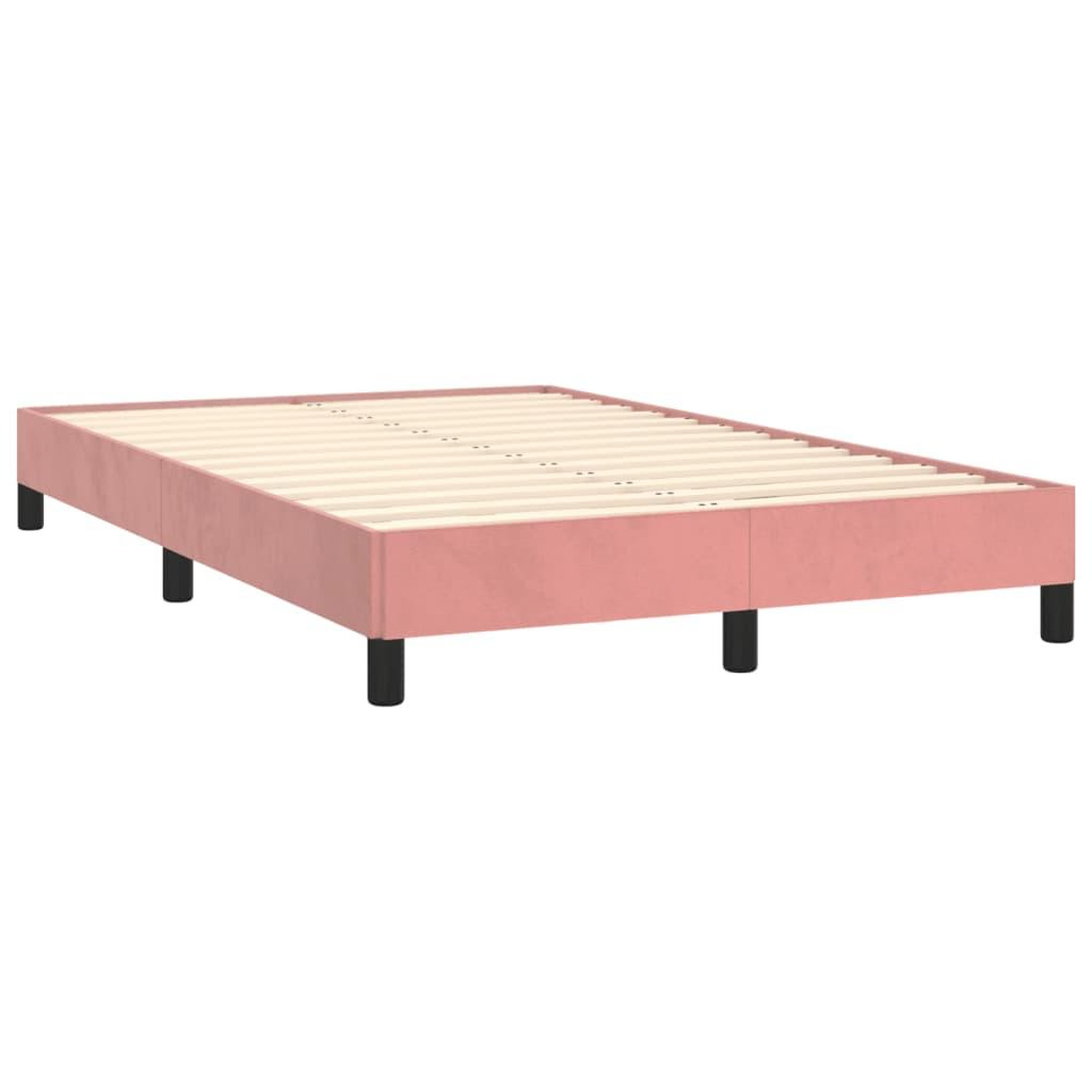 Voir la diapositive 3 : VIDAXL Cadre de lit sans matelas rose 120x200 cm velours