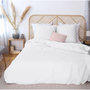 Voir la diapositive 4 : Home collection Parure housse de couette 100%lin/coton 57fils lin métis uni