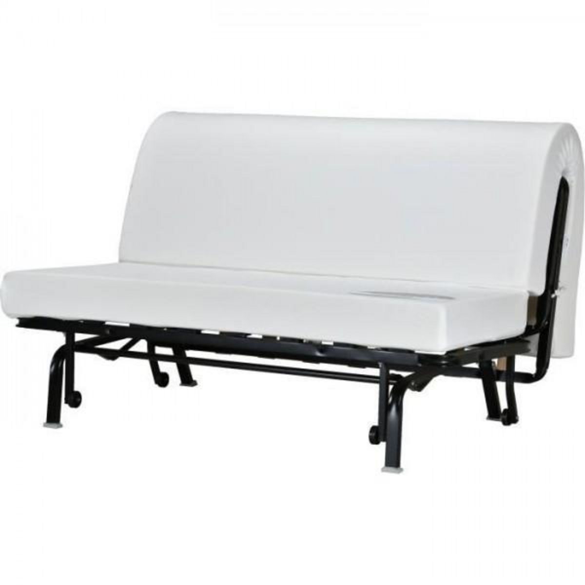 MARKET24 Banquette BZ COMFORT BULTEX - Tissu chevrons - Couchage 138 x 188 x 12 cm - BECCI