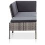 Voir la diapositive 3 : VIDAXL Salon de jardin 3 pcs avec coussins Resine tressee Gris