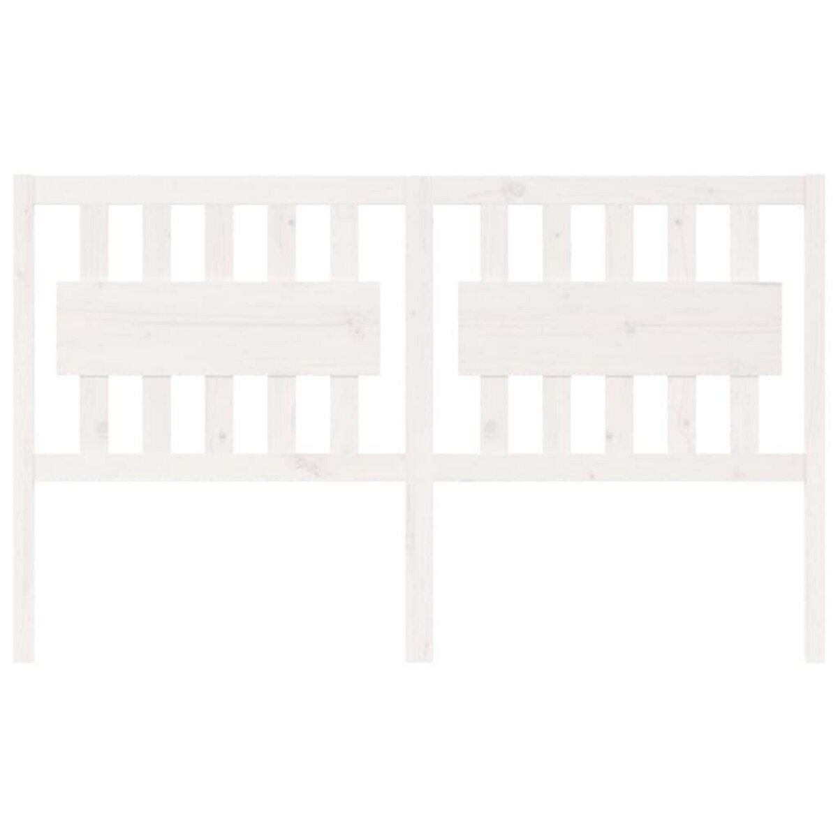 VIDAXL Tete de lit Blanc 165,5x4x100 cm Bois massif de pin