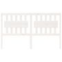 Voir la diapositive 3 : VIDAXL Tete de lit Blanc 165,5x4x100 cm Bois massif de pin