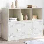VIDAXL Buffet blanc 99x39x73 cm acier