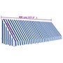 Voir la diapositive 6 : VIDAXL Auvent de bistro 400x120 cm Bleu et blanc