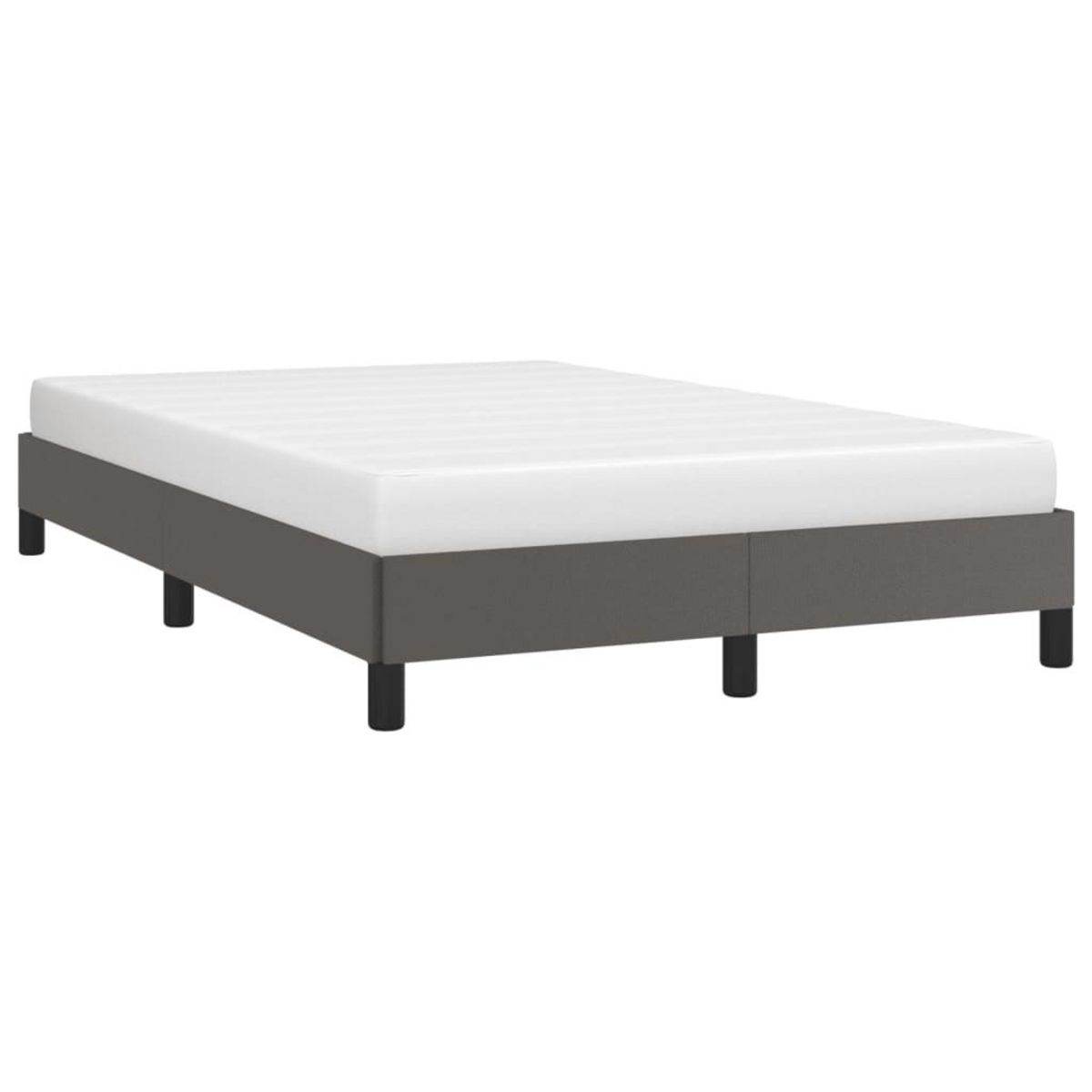 VIDAXL Cadre de lit sans matelas gris 120x200 cm similicuir