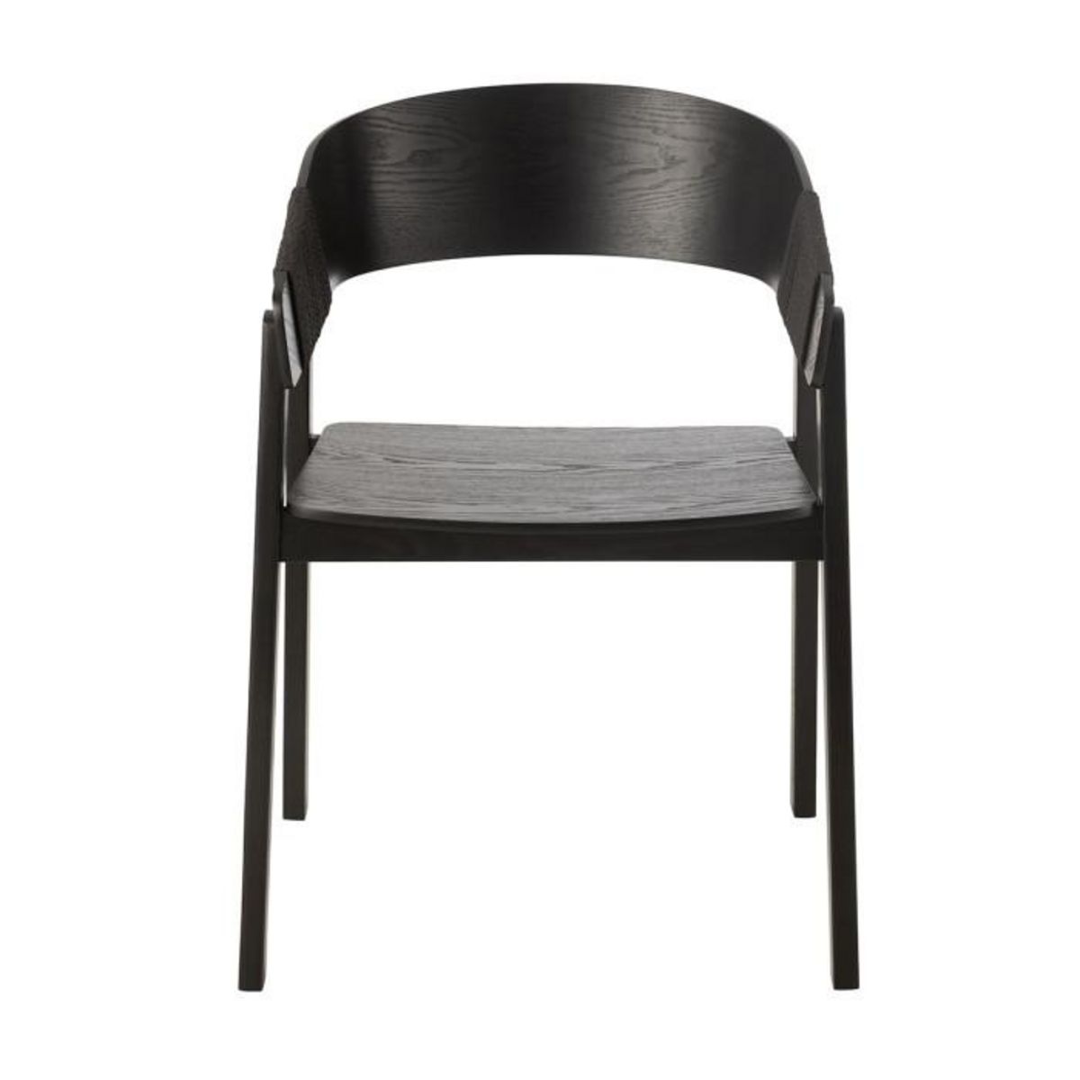 Paris Prix Chaise en Bois  Naga  76cm Noir