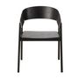 Voir la diapositive 2 : Paris Prix Chaise en Bois  Naga  76cm Noir
