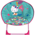 Fun House Siege lune pliant pour enfant - FUN HOUSE - HELLO KITTY - Dimensions H.47x L.54x P.45 cm - Intérieur