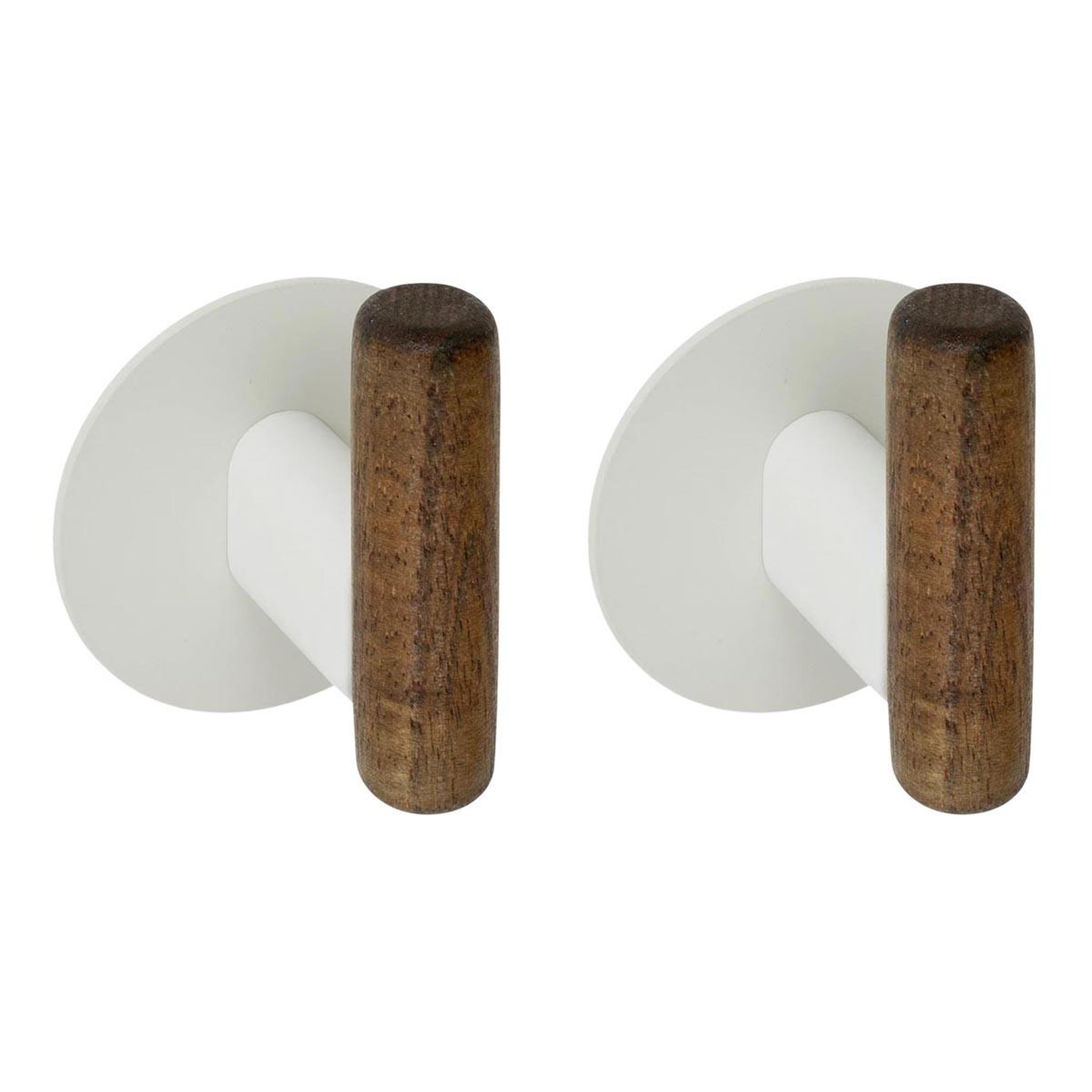 FIVE Lot de 2 patères adhésives  cassie  8cm beige
