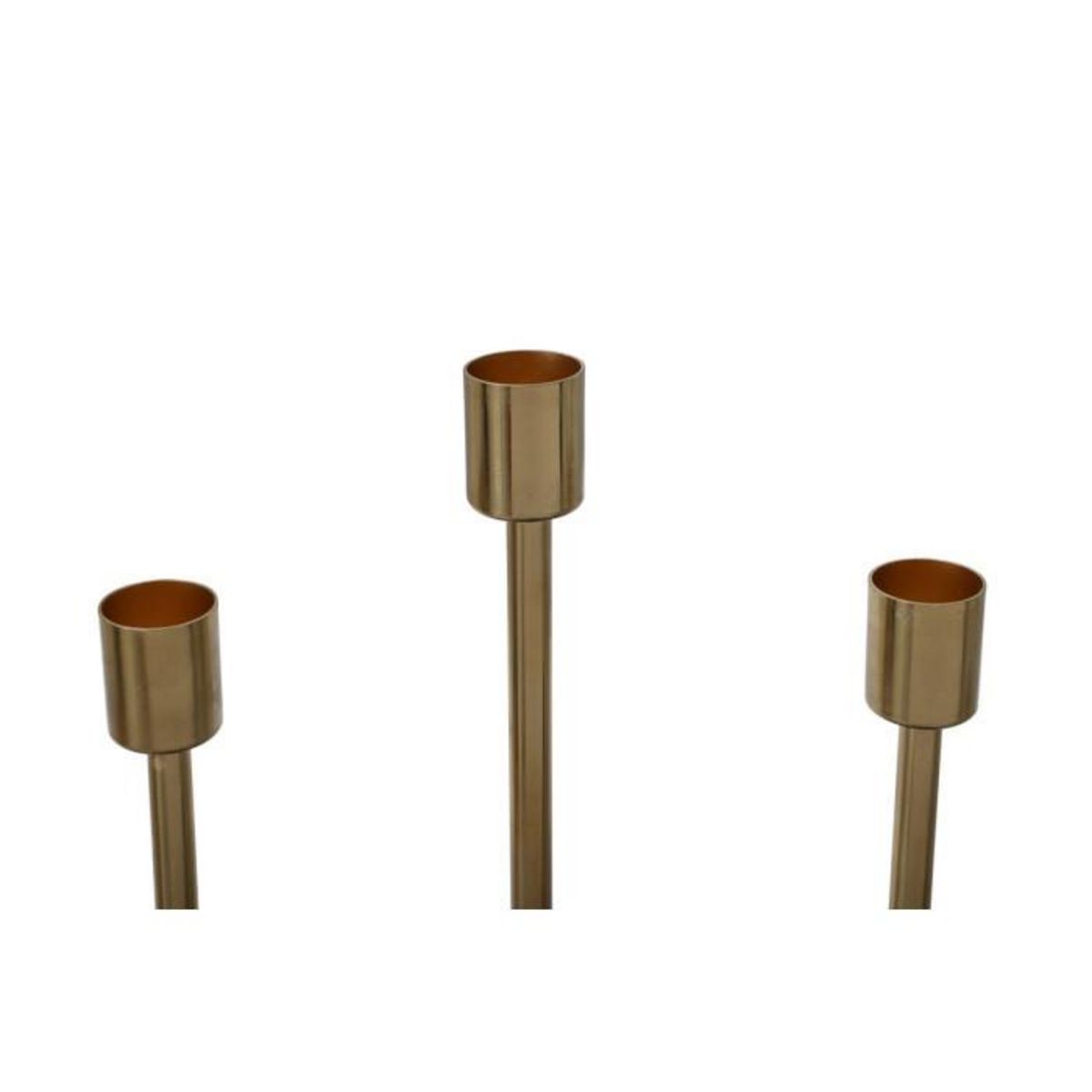 Paris Prix Bougeoir Design en Métal  Limo  40cm Bordeaux & Or