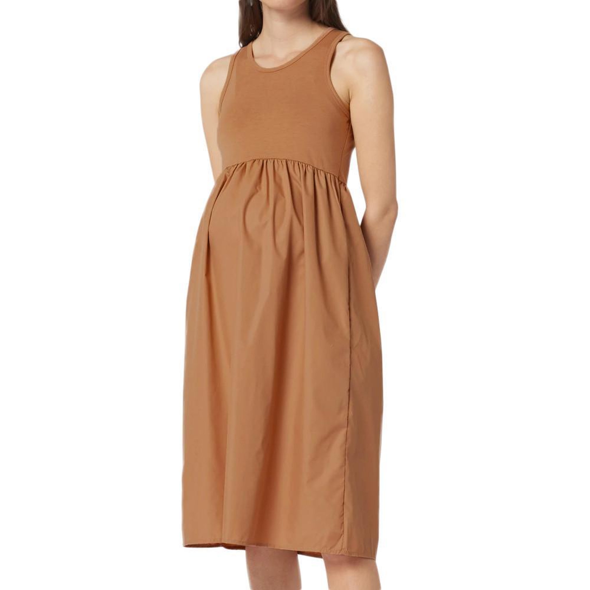 MAMALICIOUS Robe Marron Femme Mamalicious Macy. Coloris disponibles : Marron