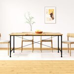 VIDAXL Table a manger Bois de manguier massif 180 cm