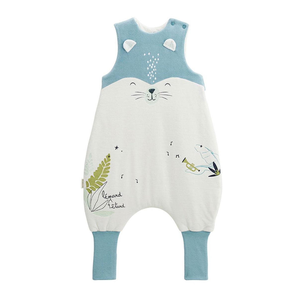 Petit Béguin Turbulette d'hiver en velours avec pieds retroussables Oscar