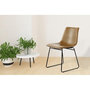 Voir la diapositive 3 : Paris Prix Lot de 2 Chaises Design  Caila  82cm Marron Clair