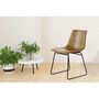 Voir la diapositive 3 : Paris Prix Lot de 2 Chaises Design  Caila  82cm Marron Clair