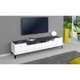 Voir la diapositive 5 : Meuble TV moderne 1 porte 1 tiroir L200cm BARI