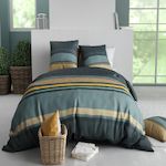 ATELIER DU COTON Parure Housse De Couette 100% Coton 57fils Astral. Coloris disponibles : Multicolore