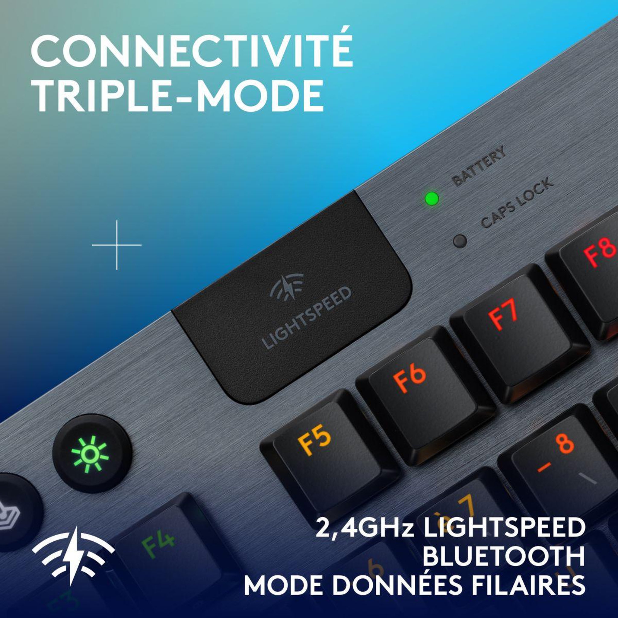 Voir la diapositive 5 : Logitech Clavier gamer sans fil g915 x lightspeed tkl linear noir