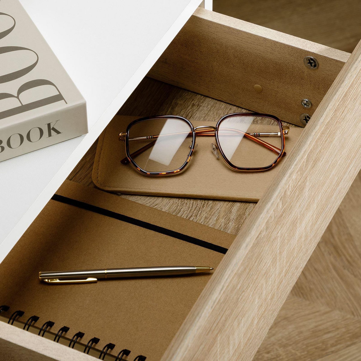 IDIMEX Chevet suspendu OCEANE, en bois