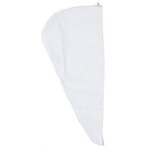 Paris Prix Serviette pour Cheveux  Bambou  22x52cm Blanc
