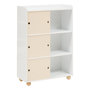 Voir la diapositive 2 : Atmosphera Kids Meuble de Rangement 3 Portes  Bouli  101cm Beige