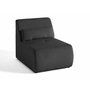 Voir la diapositive 2 : LISA DESIGN Onyx - fauteuil sans accoudoirs - en velours côtelé