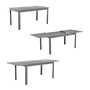 Voir la diapositive 6 : SWEEEK Table de jardin SEATTLE extensible aluminium, 8 places, 173 / 236,5 x 100 x 75 cm
