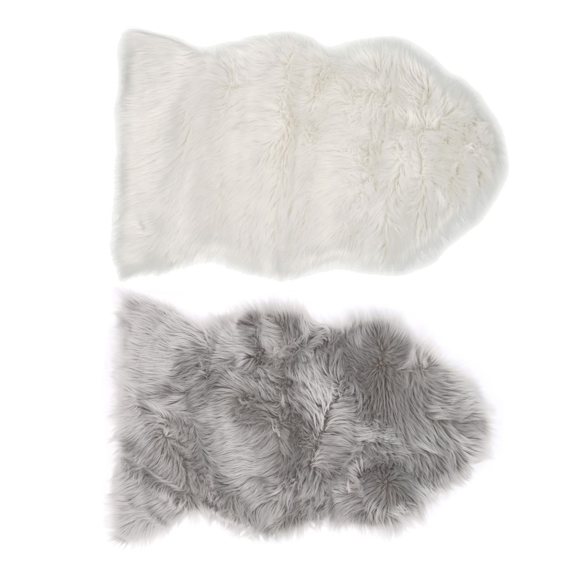 ACTUEL Tapis déco fausse fourrure HELLO WINTER