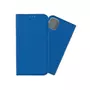 amahousse Housse bleue iPhone 11 folio texturé rabat aimanté