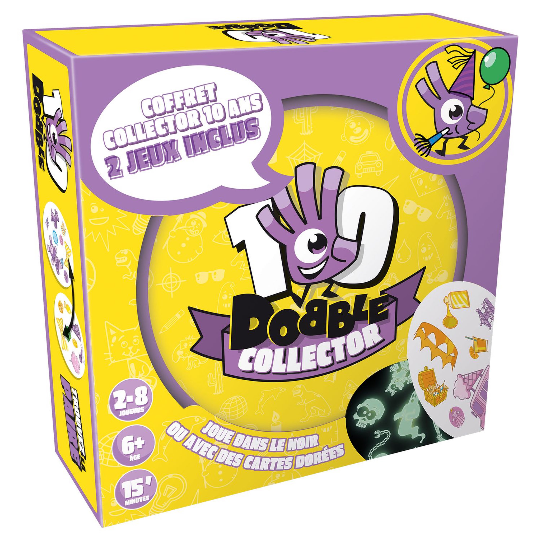 Voir la diapositive 1 : ASMODEE Jeu Dobble Collector - 10 ans