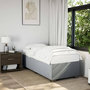 Voir la diapositive 1 : VIDAXL Cadre de lit sans matelas gris clair 80x200 cm tissu