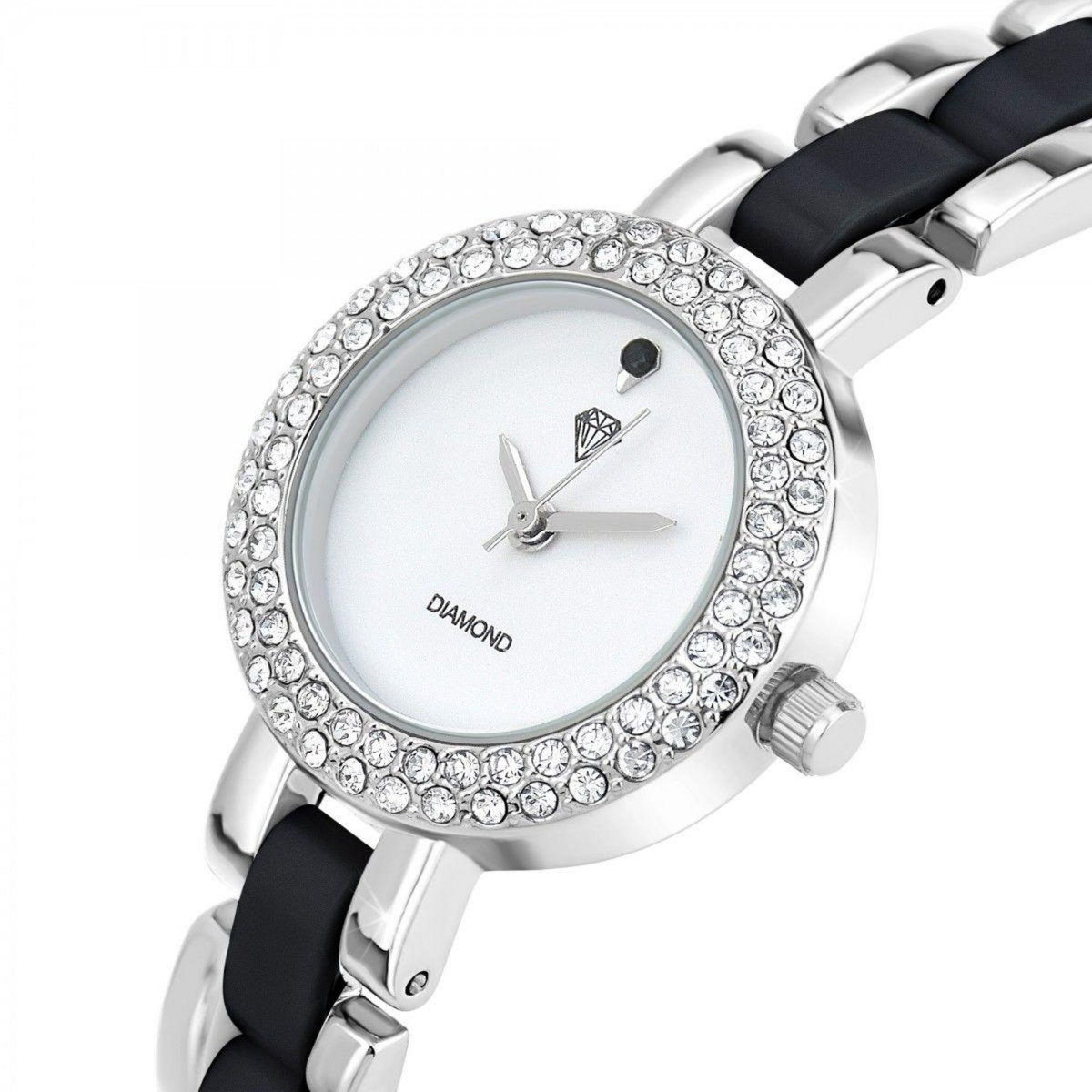 SC CRYSTAL Montre Cassandra élégante SC Crystal ornée d'un véritable diamant