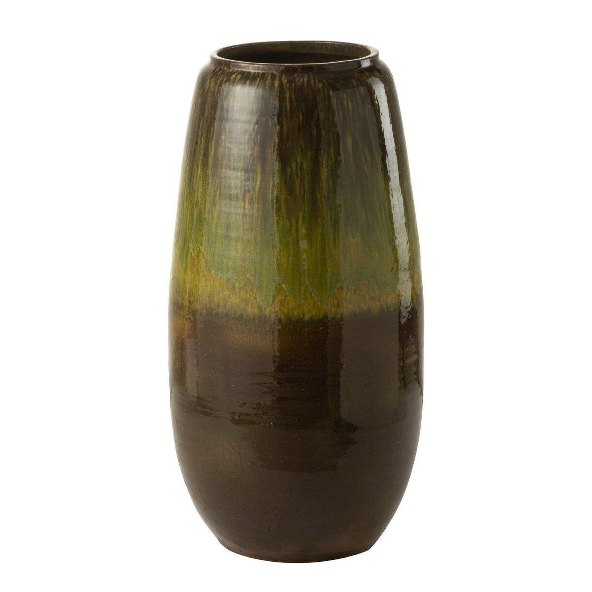 J-LINE Vase en céramique  olive  64cm vert