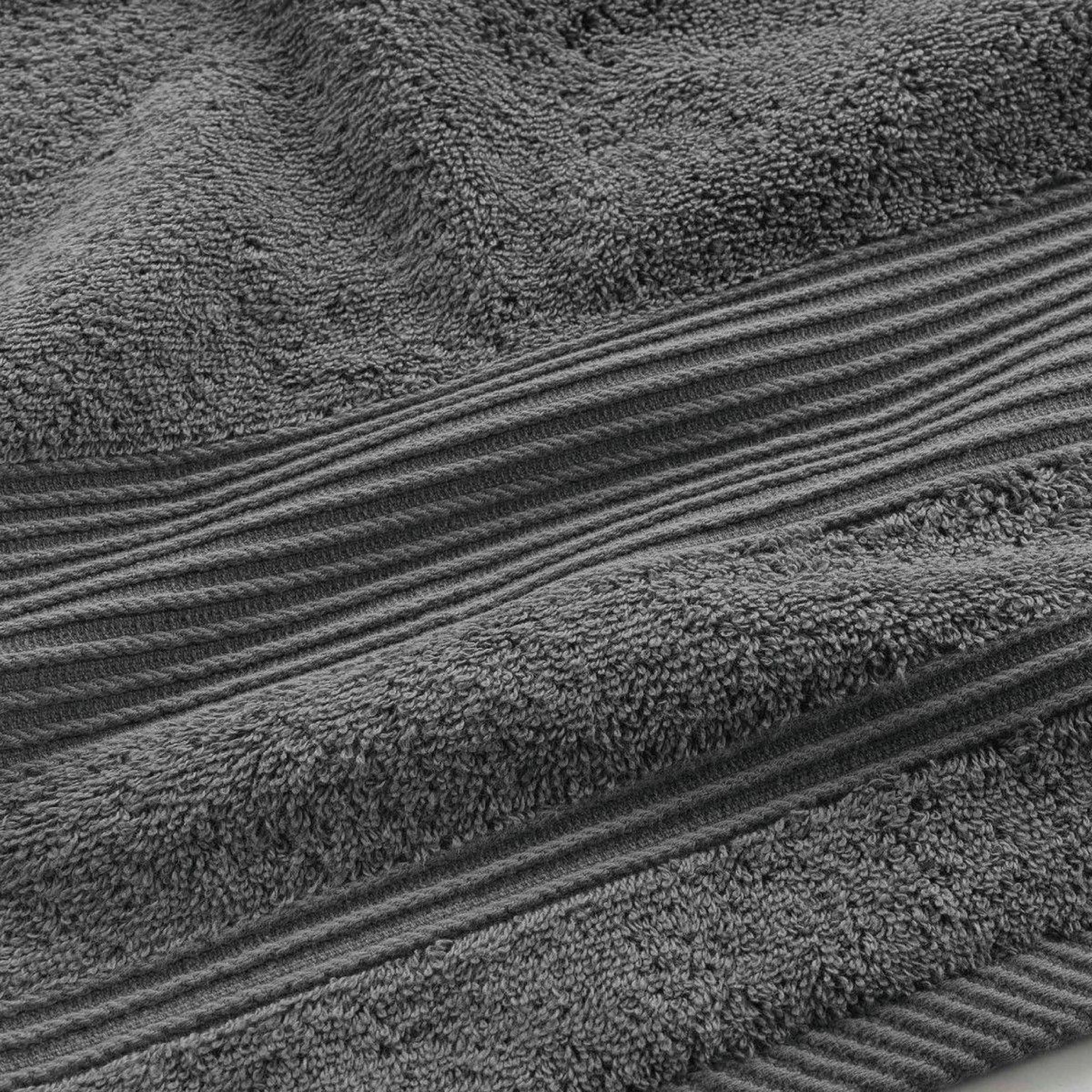 Voir la diapositive 4 : Douceur d'Intérieur Drap de bain  tendresse  90x150cm anthracite