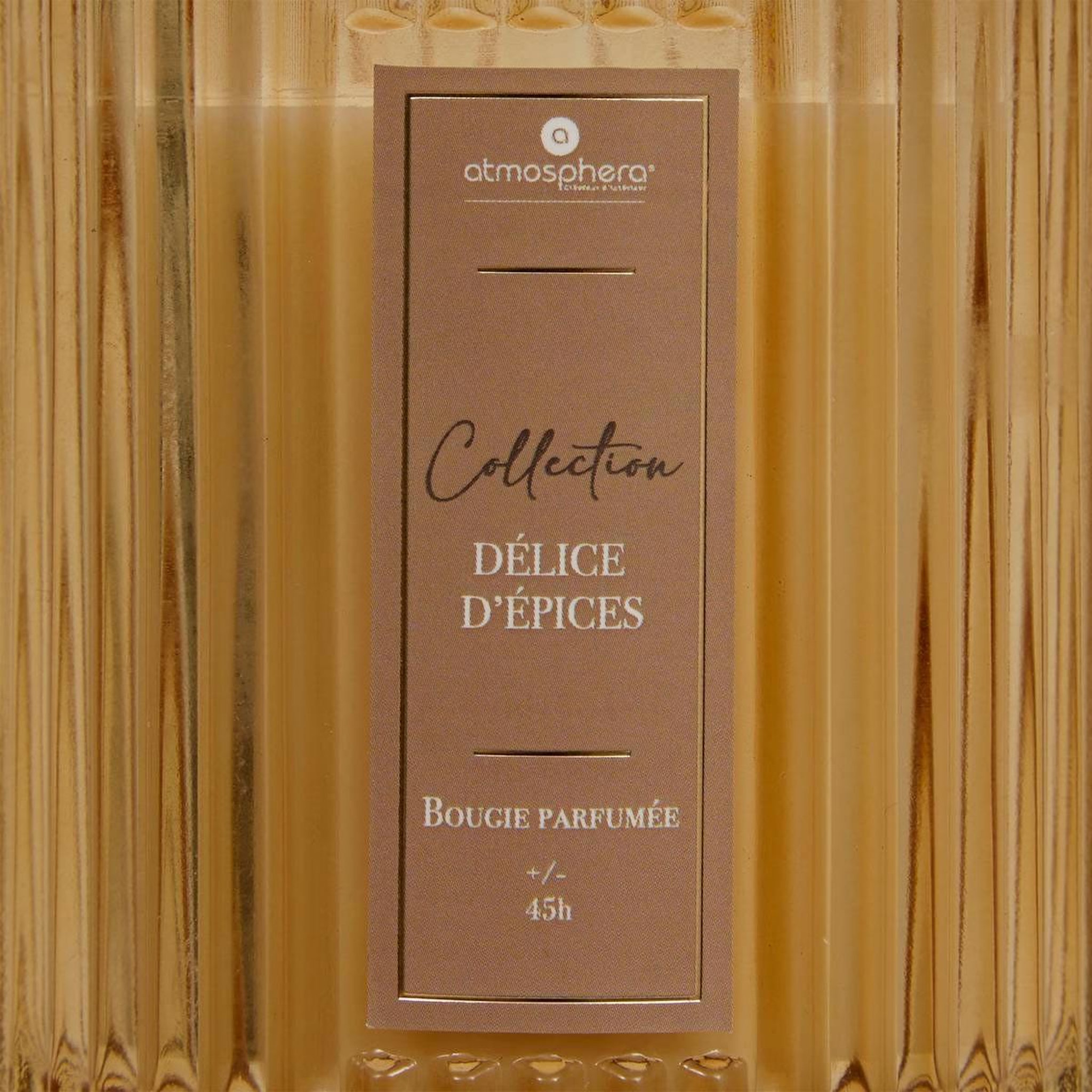 Voir la diapositive 3 : ATMOSPHERA Bougie parfumée en verre  albie  290g délice d'épices