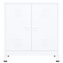 Voir la diapositive 3 : VIDAXL Coffre de rangement industriel Blanc 90x40x100 cm Acier