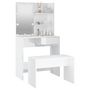 Voir la diapositive 5 : VIDAXL Ensemble de coiffeuse avec LED Blanc brillant Bois d'ingenierie