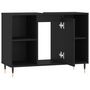 Voir la diapositive 5 : VIDAXL Armoire de salle de bain noir 80x33x60 cm bois d ingénierie