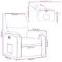 Voir la diapositive 6 : VIDAXL Fauteuil inclinable electrique Taupe Tissu